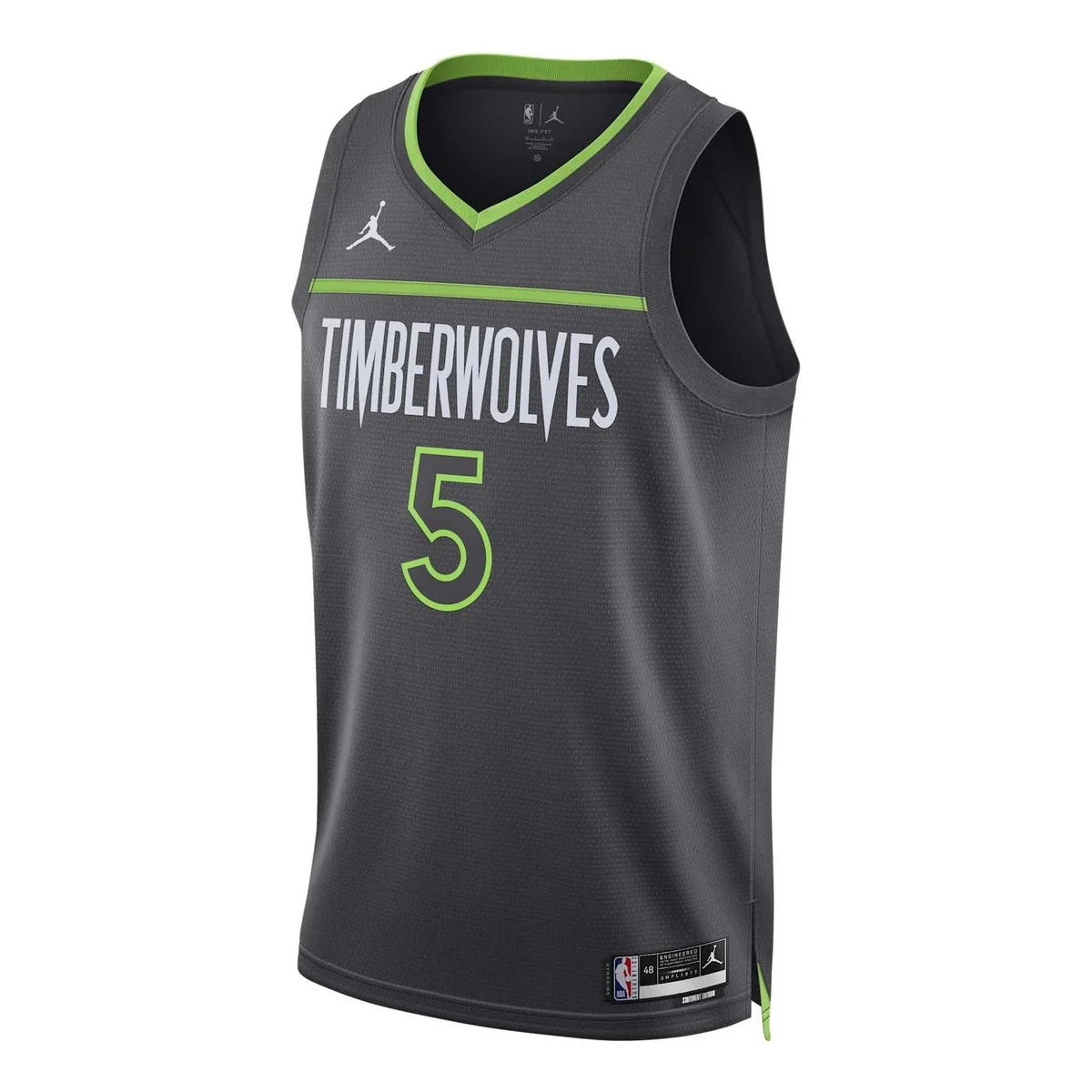 Jordan NBA Timberwolves Statement Edition Jersey 'Anthony Edwards #5' Gray 2022 (DO9534-065)