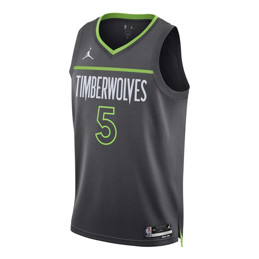 Jordan NBA Timberwolves Statement Edition Jersey 'Anthony Edwards #5' Gray 2022 (DO9534-065)