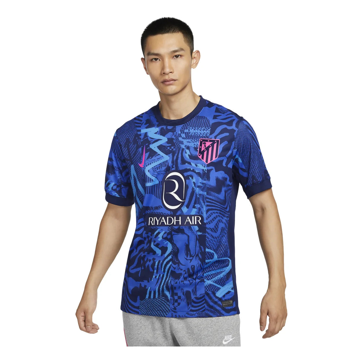 Nike Atletico Madrid 2024/25 Stadium Third Replica Jersey Blue/Pink (FQ2021-493)