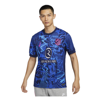 Nike Atletico Madrid 2024/25 Stadium Third Replica Jersey Blue/Pink (FQ2021-493)
