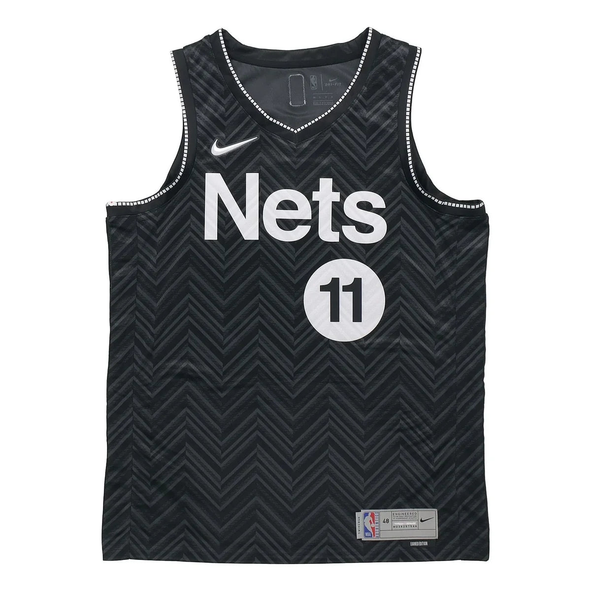Nike NBA Brooklyn Nets Earned Edition Swingman Jersey 'Kyrie Irving #11' Black (CW4974-014)