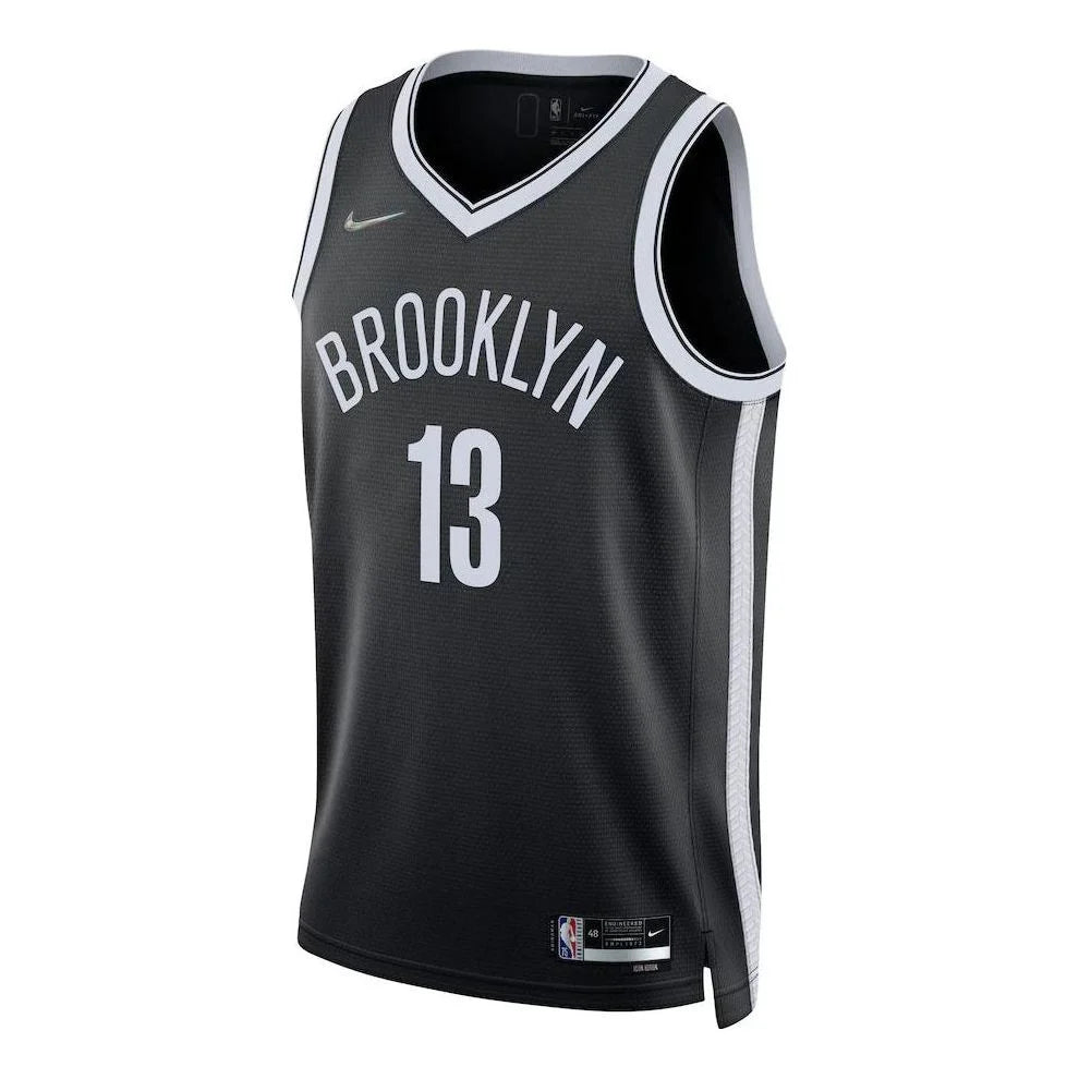 Nike NBA Brooklyn Nets Icon Edition Swingman Jersey 'James Harden #13' Black (DB3563-010)