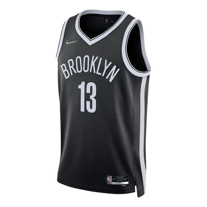 Nike NBA Brooklyn Nets Icon Edition Swingman Jersey 'James Harden #13' Black (DB3563-010)
