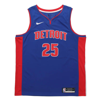 Nike NBA Detroit Pistons Icon Edition Swingman Jersey 'Derrick Rose #25' Royal Blue 2020 (CW3664-401)
