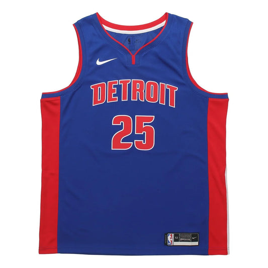 Nike NBA Detroit Pistons Icon Edition Swingman Jersey 'Derrick Rose #25' Royal Blue 2020 (CW3664-401)