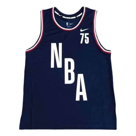 Nike NBA 75th Anniversary Training Jersey Vest Navy 2021 (DB8412-419)