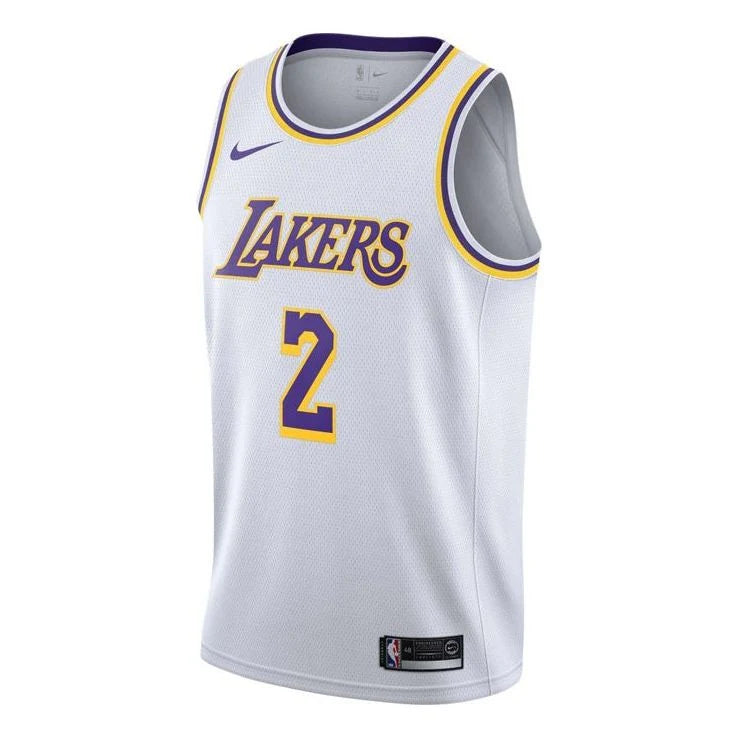 Nike NBA Lakers Association Edition Jersey 'Lonzo Ball #2' White 2017 (AA7101-100)