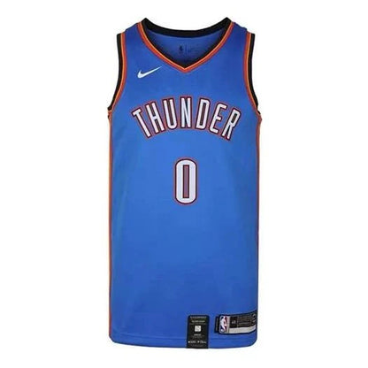 Nike NBA Oklahoma City Thunder Icon Edition Jersey 'Russell Westbrook #0' Blue 2019 (AV4955-403)