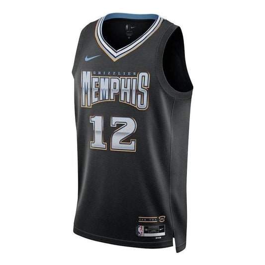 Nike NBA Grizzlies City Edition Swingman Jersey 'Ja Morant #12' Black 2022 (DO9598-010)