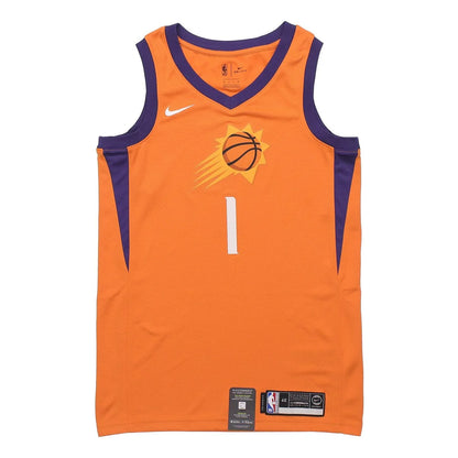 Nike NBA Suns Statement Edition Swingman Jersey 'Devin Booker #1' Orange 2017 (AT9813-843)