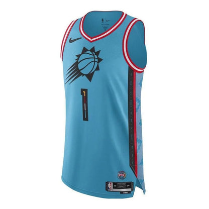 Nike NBA Phoenix Suns City Edition Authentic Jersey 'Devin Booker #1' Teal (DQ0208-414)