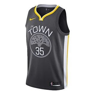Nike NBA Golden State Warriors Statement Edition Swingman Jersey 'Kevin Durant #35' Anthracite (877205-061)