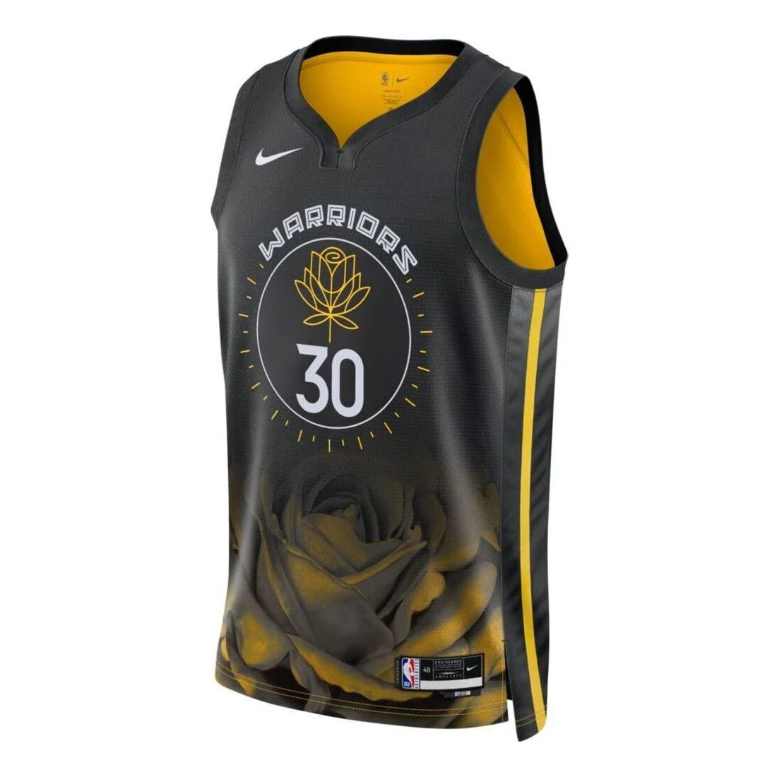 Nike NBA Golden State Warriors City Edition Swingman Jersey 'Stephen Curry #30' Black 2022-23 (DO9593-012)
