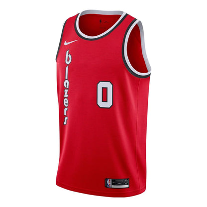 Nike NBA Portland Trail Blazers Icon Edition Swingman Jersey 'Damian Lillard #0' University Red 2019 (AV4511-658)