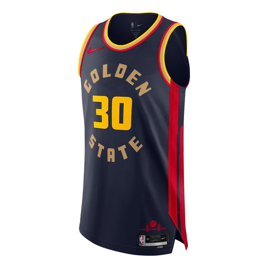 Nike NBA Golden State Warriors City Edition Authentic Jersey 'Stephen Curry #30' Midnight Navy 2024 (FQ4465-419)