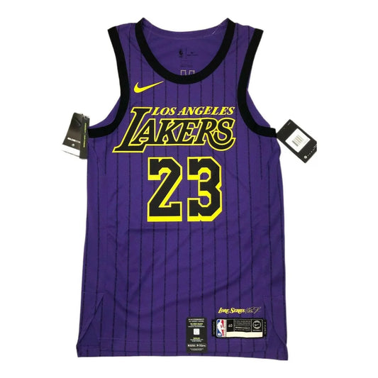 Nike NBA Lakers City Edition Vaporknit Jersey 'LeBron James #23' Purple 2018 (AH6213-508)
