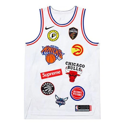Supreme × Nike NBA Teams Authentic Jersey White (2018) (AQ4228-100)