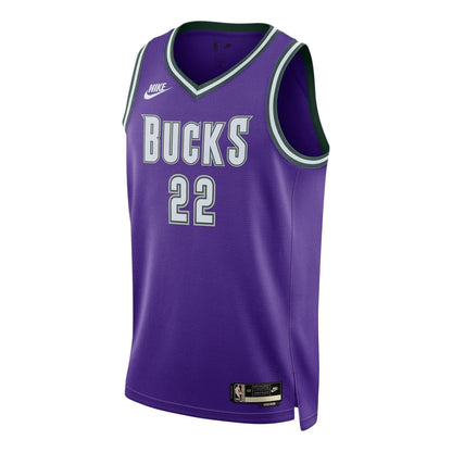 Nike NBA Bucks Classic Edition Jersey 'Khris Middleton #22' Purple 2022 (DO9450-506)