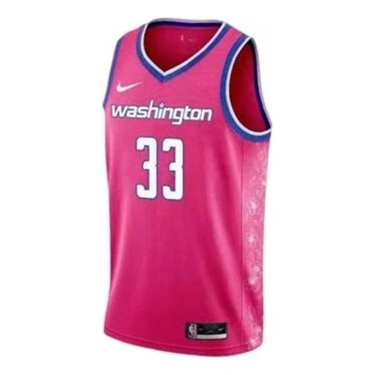 Nike NBA Washington Wizards City Edition Jersey 'Kyle Kuzma #33' Pink Cherry Blossom 2022 (DO9613-683)