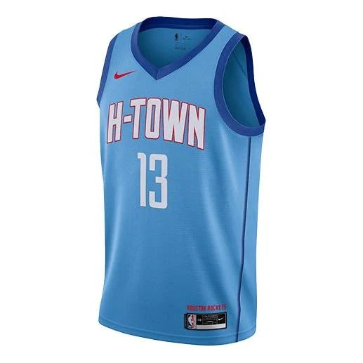 Nike NBA Rockets City Edition Swingman Jersey 'James Harden #13' Sky Blue 2020 (CN1731-467)