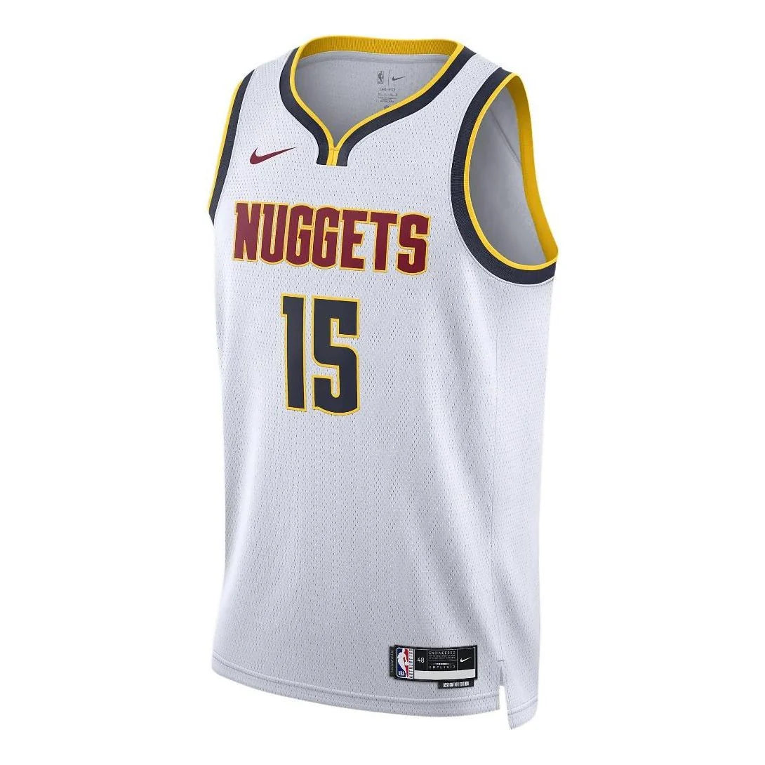 Nike NBA Nuggets Association Edition Jersey 'Nikola Jokić #15' White 2022 (DN2075-100)
