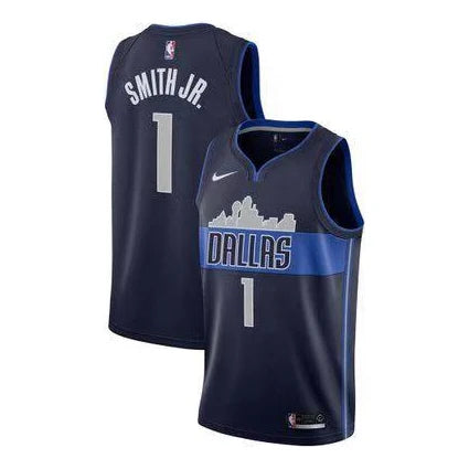 Nike NBA Mavericks Statement Edition Jersey 'Dennis Smith Jr. #1' Navy 2017 (877202-421)