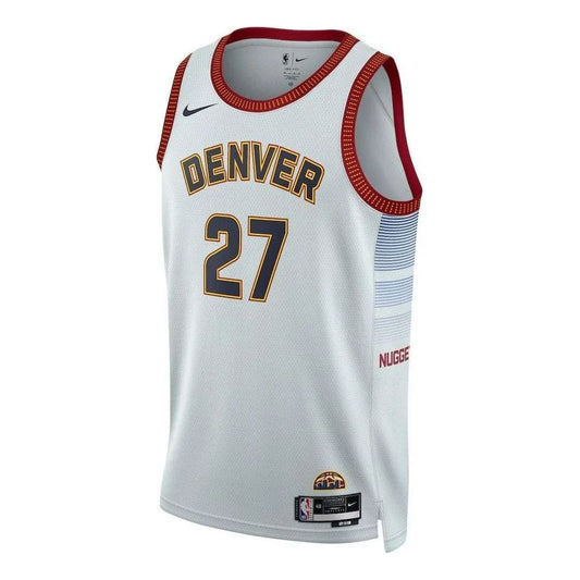 Nike NBA Nuggets City Edition Jersey 'Jamal Murray #27' White 2022 (DO9591-043)