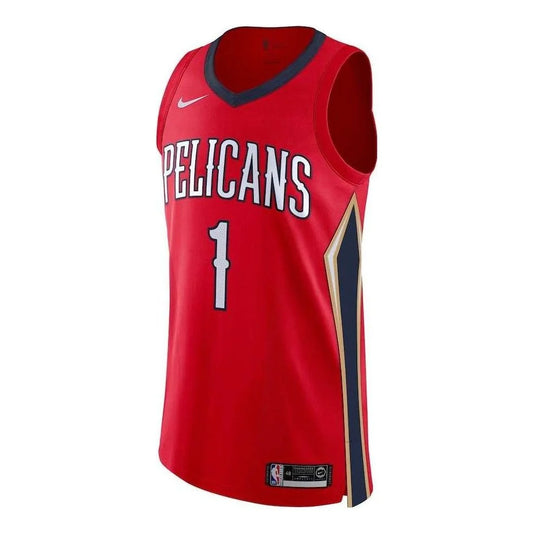 Nike NBA Pelicans Statement Edition Authentic Jersey 'Zion Williamson #1' Red 2019 (AV2674-658)