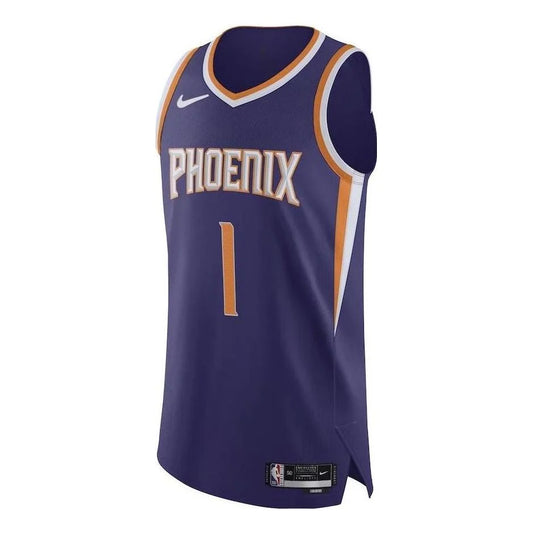 Nike NBA Phoenix Suns 2022–23 Icon Edition Authentic Jersey 'Devin Booker #1' Field Purple (FB1818-567)