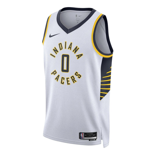 Nike NBA Pacers Association Edition Swingman Jersey 'Tyrese Haliburton #0' White 2022 (DN2079-103)