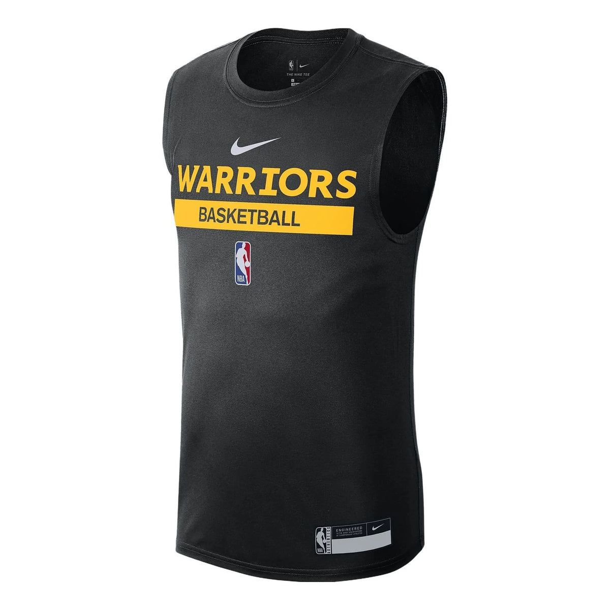Nike NBA Golden State Warriors Practice Sleeveless Training Tee Black (DR6765-010)