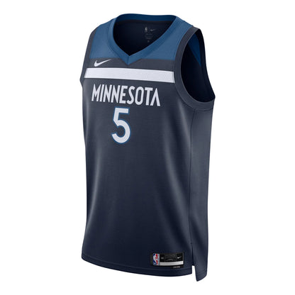 Nike NBA Minnesota Timberwolves Icon Edition Swingman Jersey 'Anthony Edwards #5' Navy 2023 (DN2013-427)