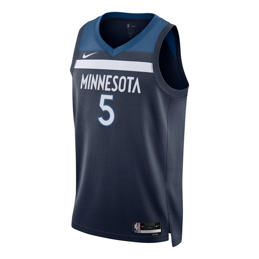 Nike NBA Minnesota Timberwolves Icon Edition Swingman Jersey 'Anthony Edwards #5' Navy 2023 (DN2013-427)