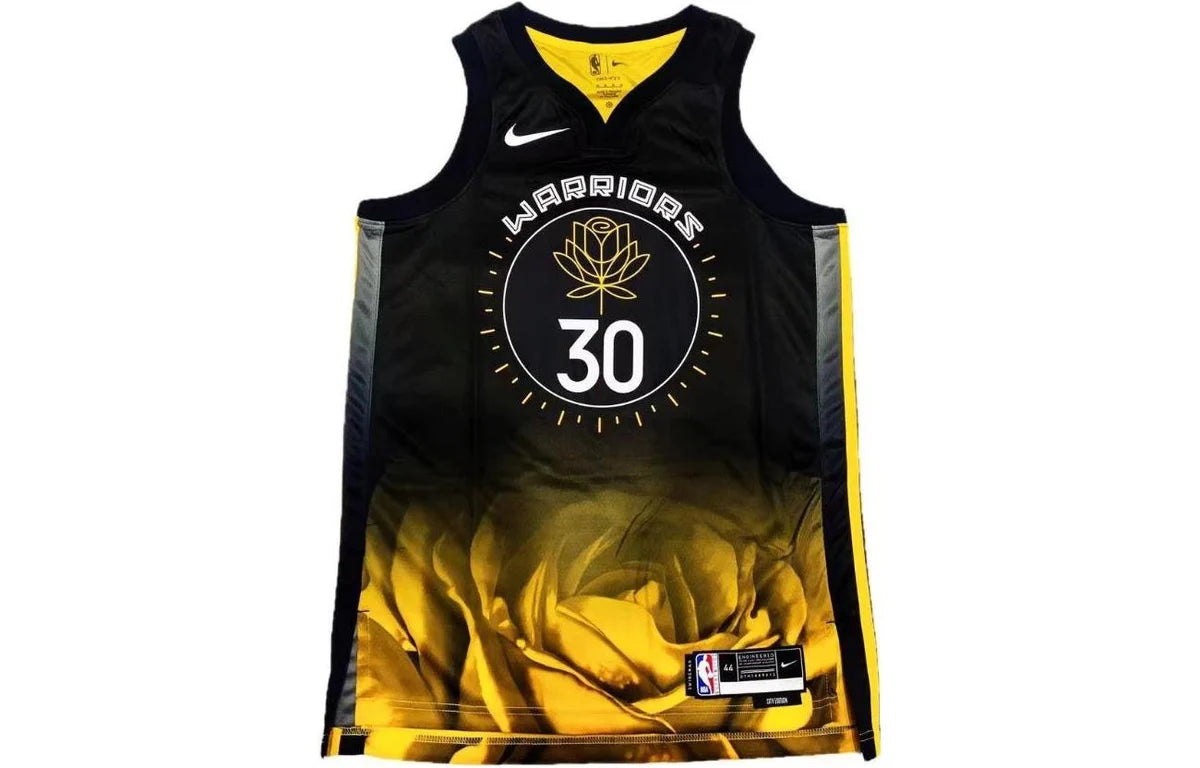 Nike NBA Golden State Warriors City Edition Swingman Jersey 'Stephen Curry #30' Black 2022-23 (DO9593-012)