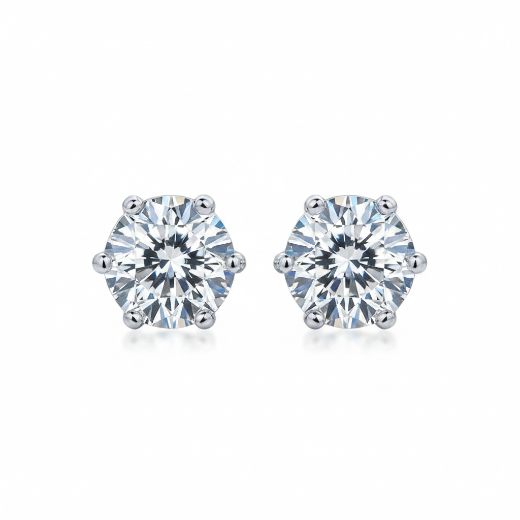 Moissanite Stud 2