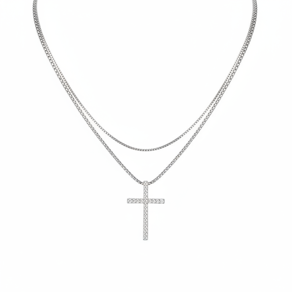 Silver Cross White